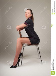 person chair woman sitting modern chair