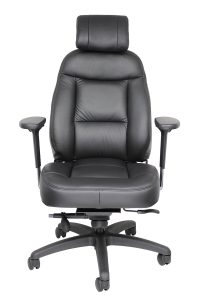 hour chair w seat slider black leather front full air chamber