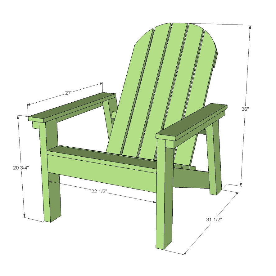 adirondack chair plans