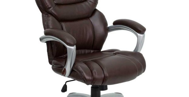 aeron chair headrest comfortable swivel brown leather desk chair with dual wheel caster plus tilt lock mechanism and built in lumbar support and integrated headrest