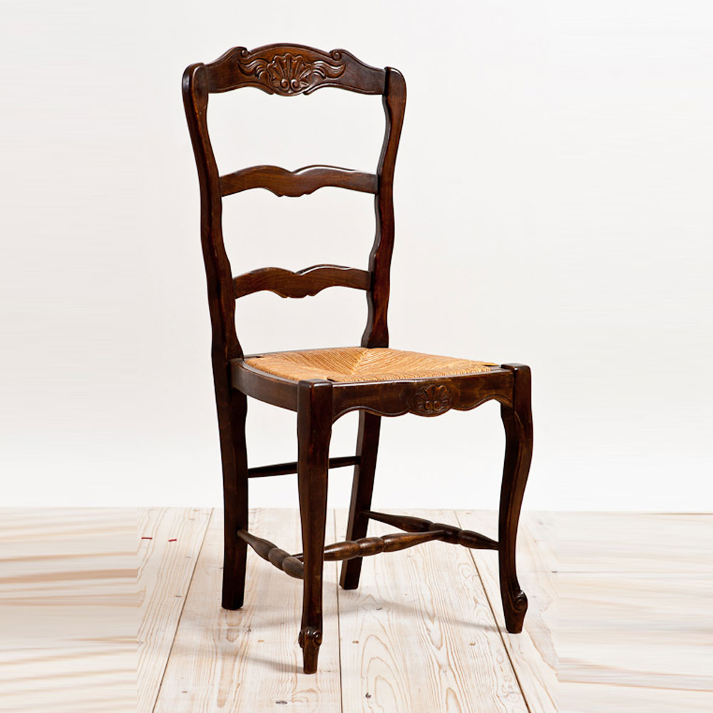 antique ladderback chair