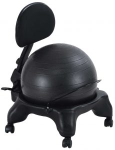 balance ball chair base aeromat adjustable black ball chair