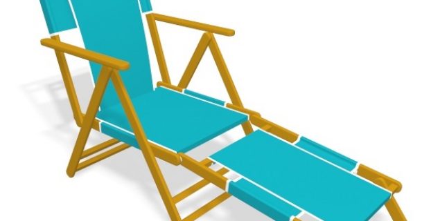 beach lounge chair beach lounge chair d model
