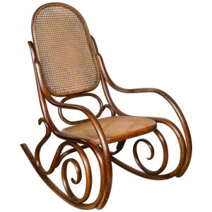 bentwood rocking chair thonet bentwood rocking chair vintage bench rocker light brown colored furniture good quality round wooden rattan unique legs style product exterior item