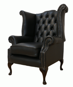 black leather chair chesterfield black leather wing chair