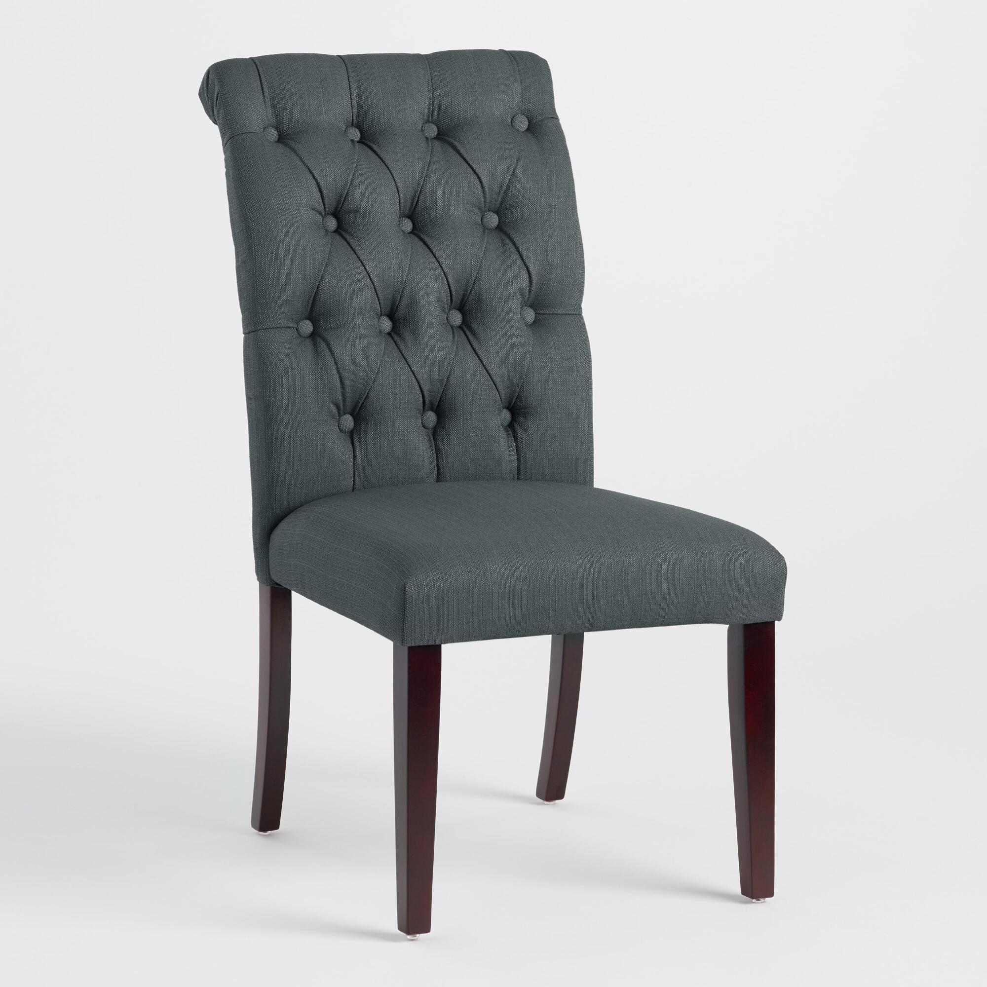 black tufted chair