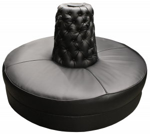 black tufted chair black round sofa cone