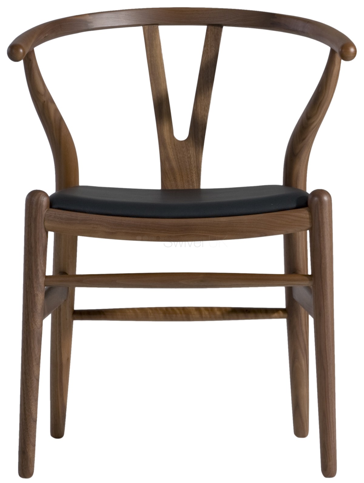black wishbone chair