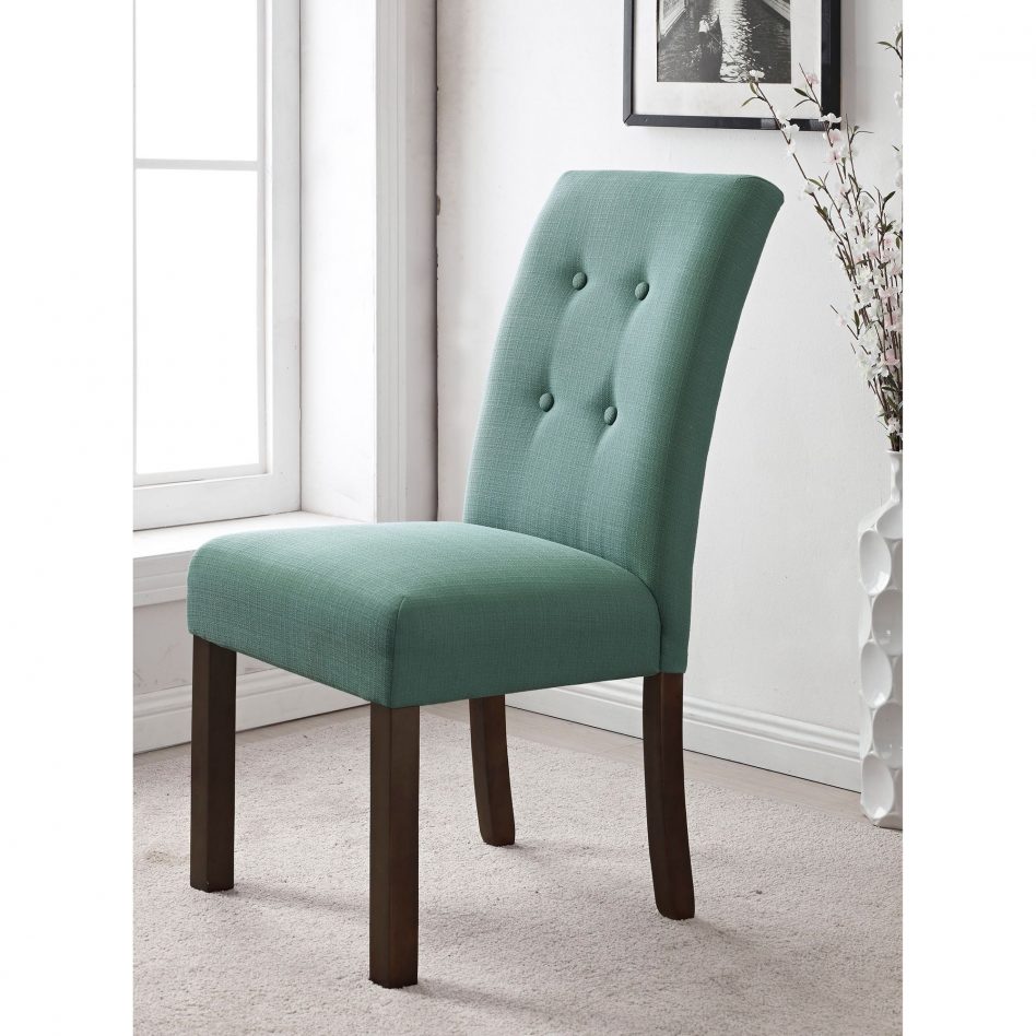 blue parson chair