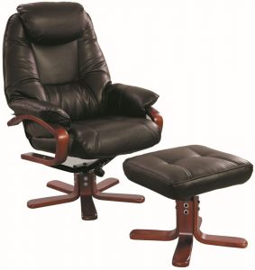 brown leather recliner chair gfa macau chocolate bonded leather swivel recliner chair
