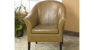 camel leather chair l