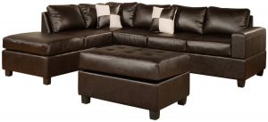 chair and ottoman set leather sectional