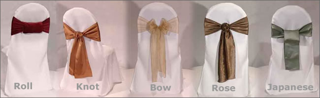 chair covers and sash