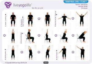 chair yoga sequence chair yoga level class