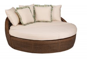 chaise lounge chair outdoor oversized round outdoor wicker chaise lounge chair with pillows and comfy pad