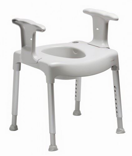commode chair over toilet