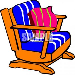 cushion for rocking chair picture of a wooden rocking chair with cushions in a vector clip art illustration clipart image
