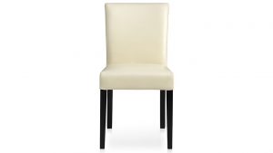 cushioned dining chair lowe ivory leather side chair
