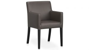 cushioned dining chair lowe smoke leather arm chair