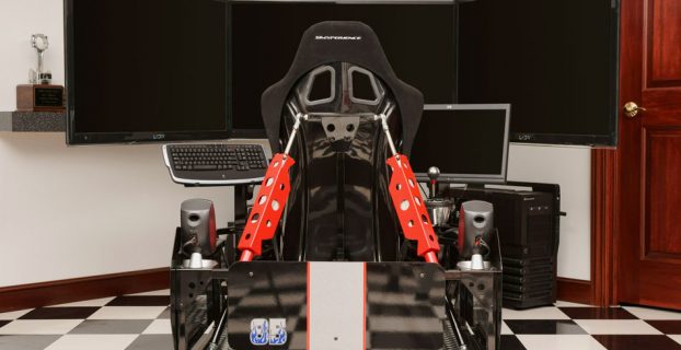 diy gaming chair racingsimulatorfromrearactuatorsinmiddle