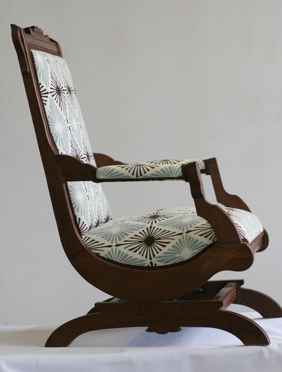 fabric rocker chair