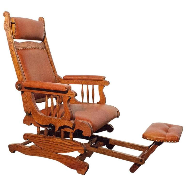 fold chair with footrest