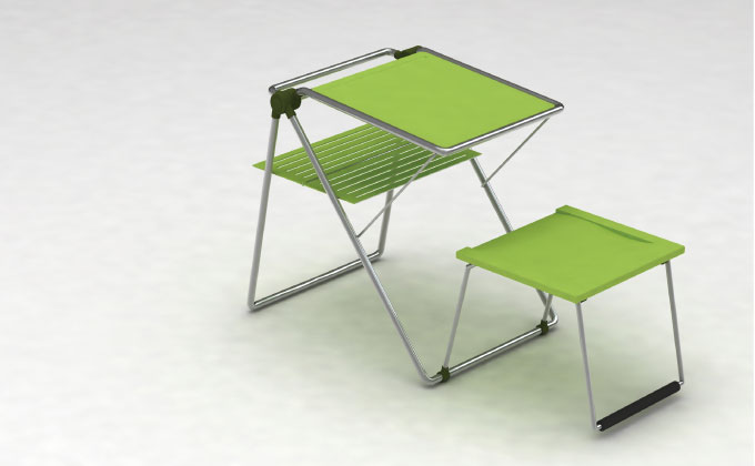 fold up table and chair
