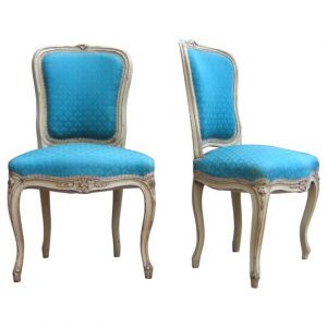 french provincial chair blue upholstered french chairs
