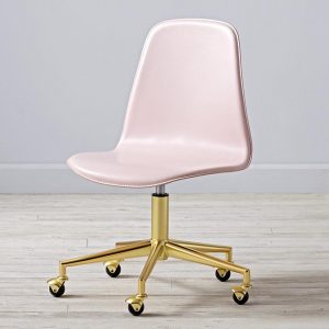 fur desk chair pink and brass desk chair from the land of nod