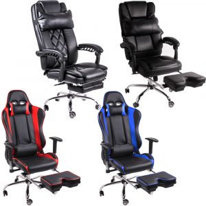 gaming chair with footrest i