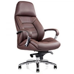 genuine leather office chair gates genuine leather aluminum base office chair dark brown