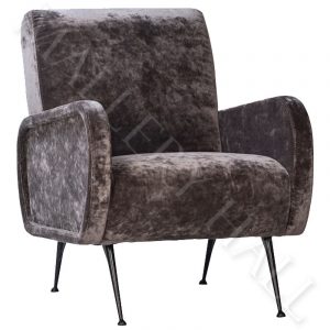 gray velvet chair s l