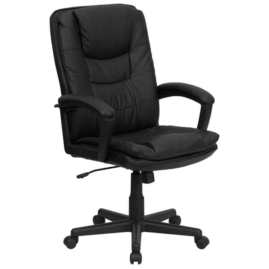 high backed leather office chair