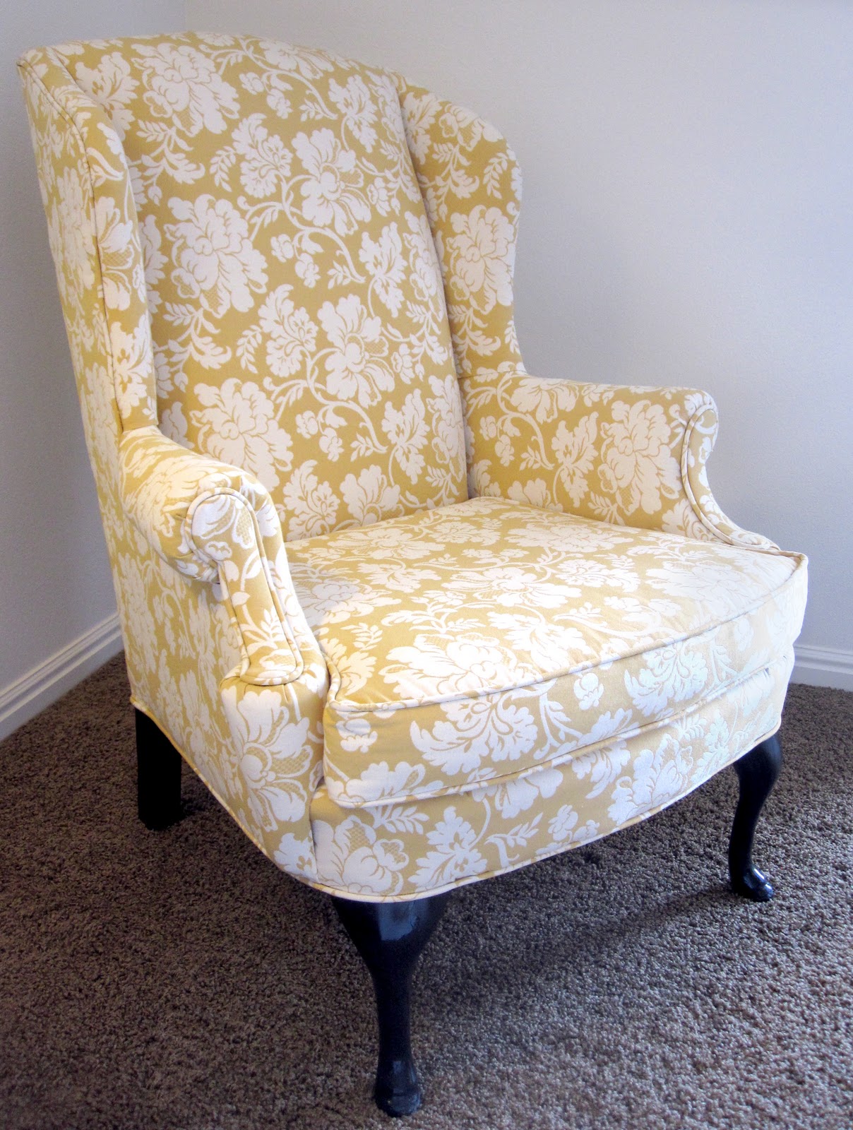 how to reupholster a wingback chair
