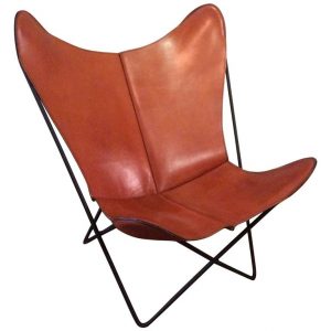 leather butterfly chair l