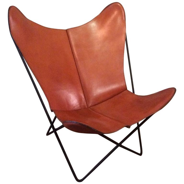 leather butterfly chair