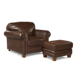 leather chair and ottoman palatial furniture hillsboro leather arm chair and ottoman