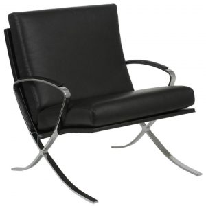 leather lounge chair italmodern blk