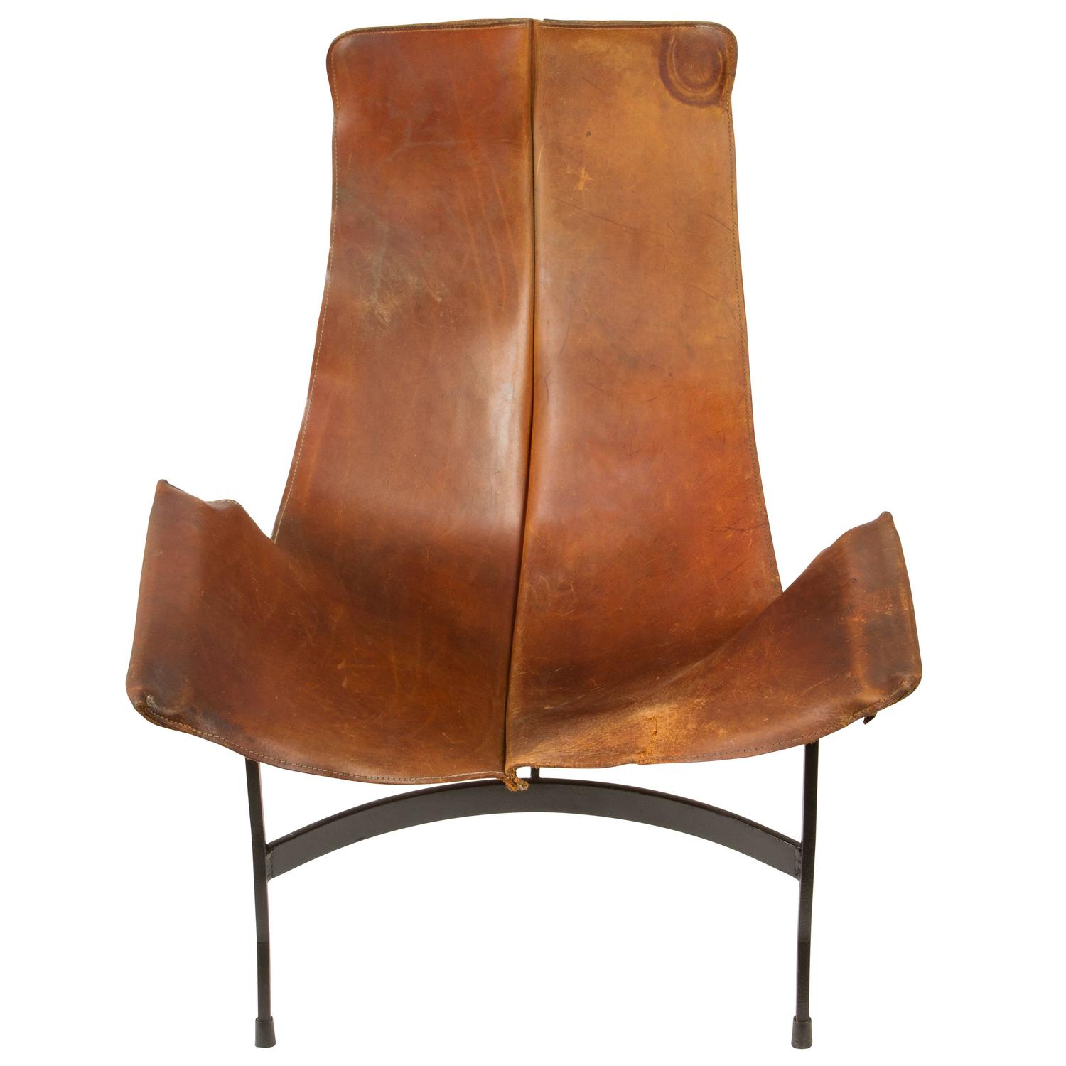 leather sling chair