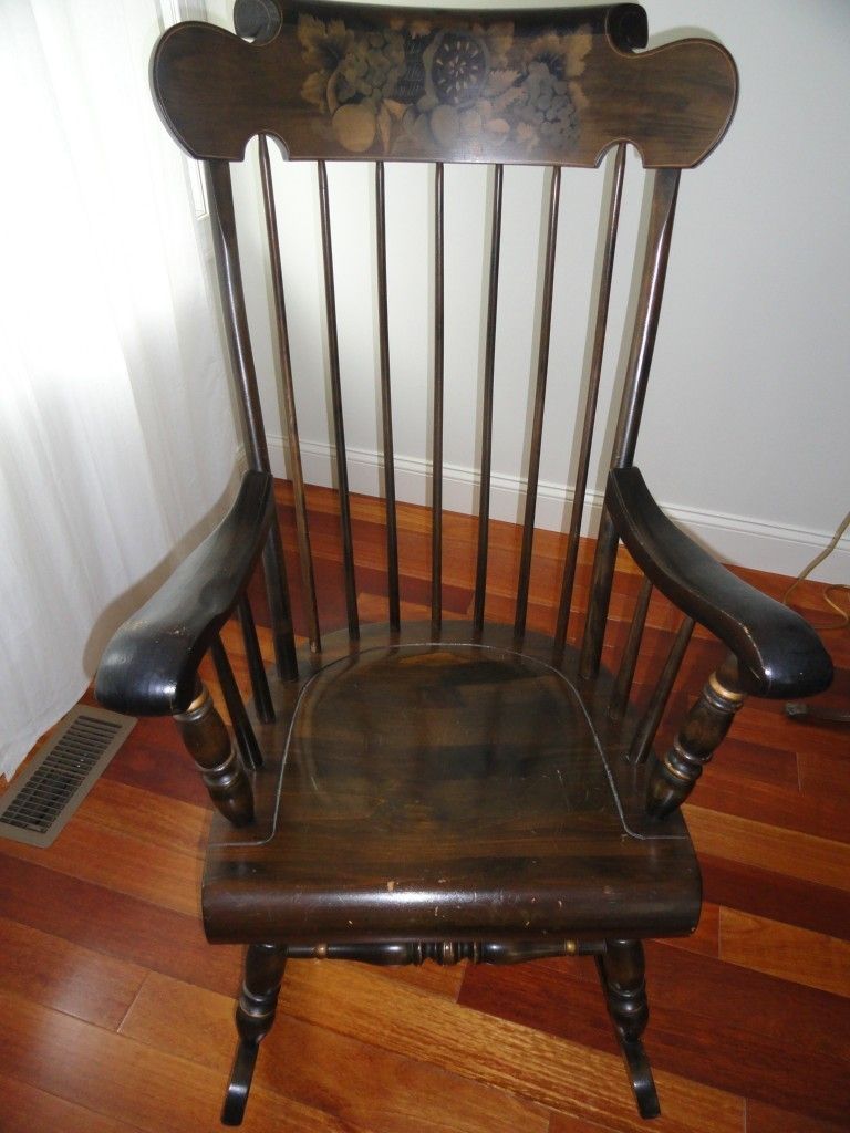 log rocking chair