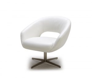 modern swivel chair divani casa a modern leather swivel lounge chair white