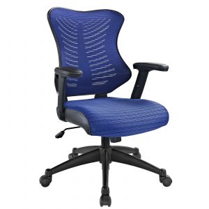 modway office chair modway clutch office chair in blue