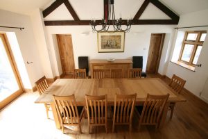 oak dining table and chair large tallinn dining table barn photo set