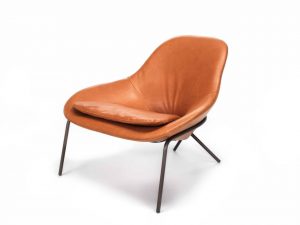 oversized leather chair cross leg chair tan leather