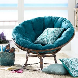papasan chair frame and cushion papasan blue design
