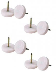 plastic chair glides set of white plastic nail in chair glides base nail