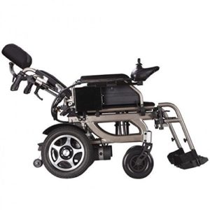 power assist wheel chair foldable electric power wheelchair with reclinable backrest adjustable headrest polymer li ion battery foldawheel pw pl x
