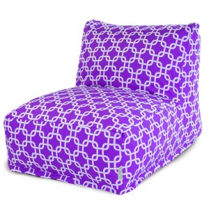 purple bean bag chair