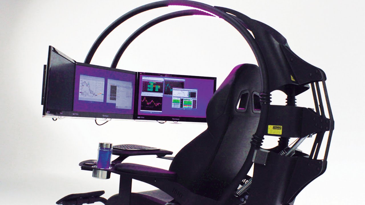 purple desk chair