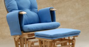 rattan rocking chair modern glider rocking chair in blue
